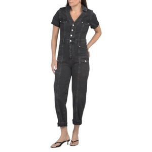 PAIGE Black Denim Jumpsuit